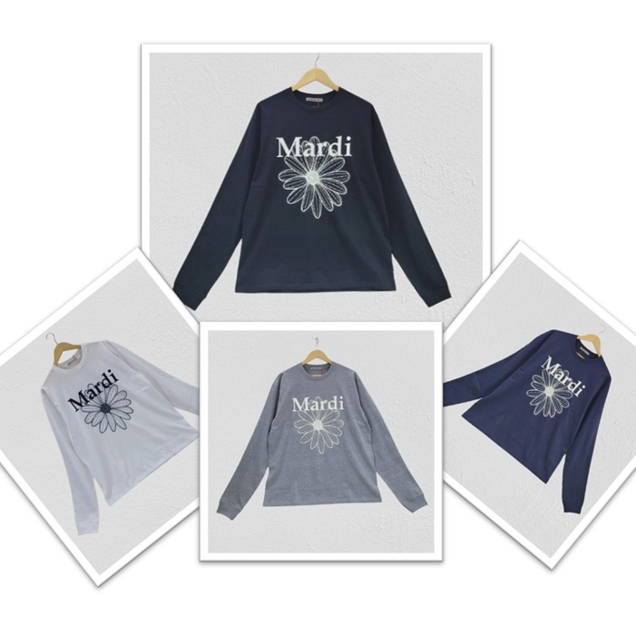 男女共用 FLOWERMARDI 長袖 Tシャツ5色-韓国人気ファッション