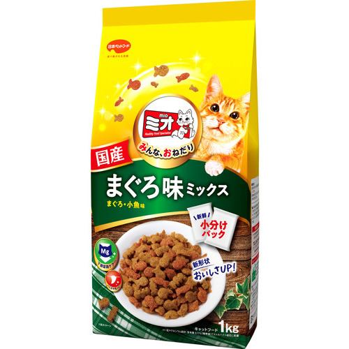 特価商品  日本ペットフード 1kg ミオドライミックスまぐろ味 キャットフード