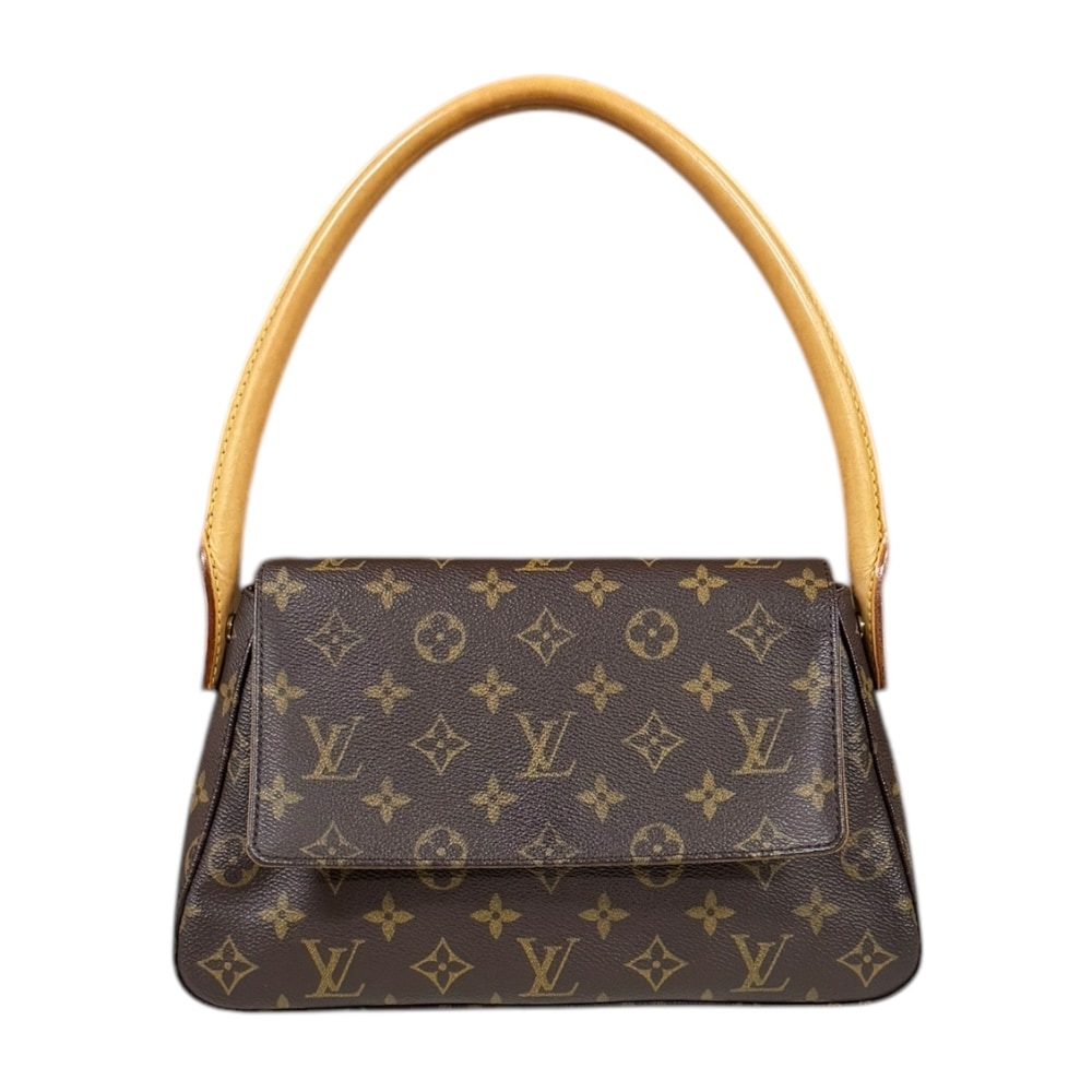 ルイヴィトン ミニルーピング モノグラム ショルダーバッグ モノグラムキャンバス M51147 ブラウン LOUIS VUITTON 中古