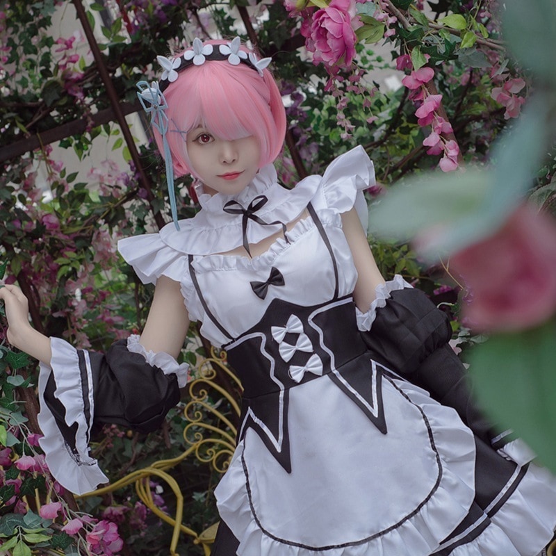 ゼロから始める異世界生活プラスサイズレムラムコスプレ女装メイド制服メイド服