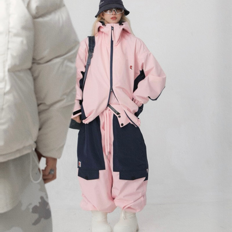 スノーボードウェア 2024 2025 上下セット レディース メンズ 防水20000 ジャケット アウター パンツ 韓国風 防水防寒防雪保温
