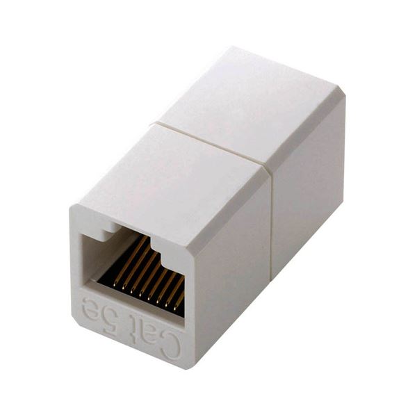 (まとめ) エレコム コンパクトRJ45延長コネクタ カテゴリー5用 LD-RJ45JJ5Y2 1個 (×30セット)