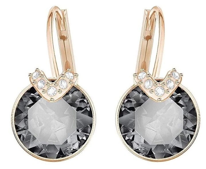 スワロフスキーベラピアス カラー:グレー