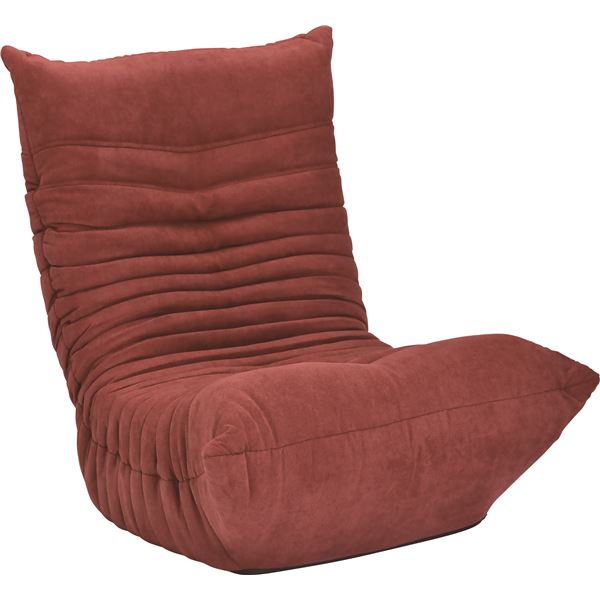 ソファ リクライニング ファブリック 1人掛け用 レッド ソファー リクライニングソファ ローソファー ローソファ コンパクト 完成品