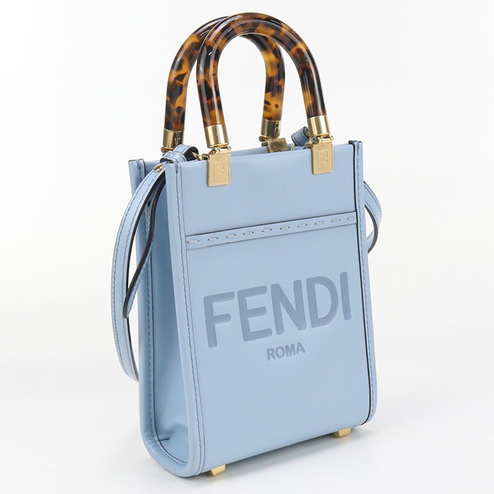 サンシャイン ショッパー ミニ FE90576 トートバッグ レザー/サンシャイン ショッパー ミニ ブルー【中古】 レディース 71,088円