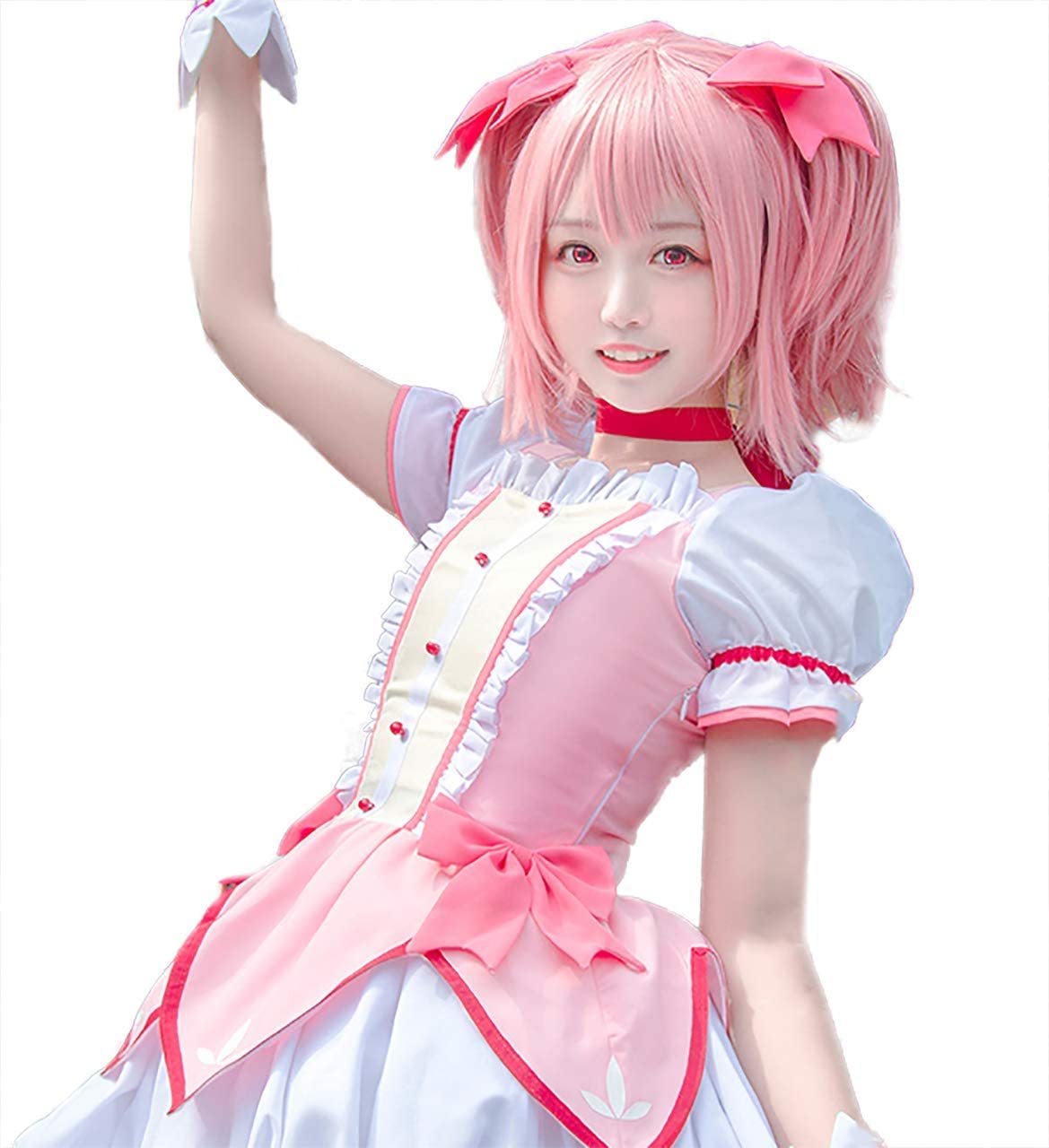 ウィッグ付き 魔法少女 まどか マギカ 鹿目まどか コスプレ 衣装 ハロウィン 仮装 まどマギ
