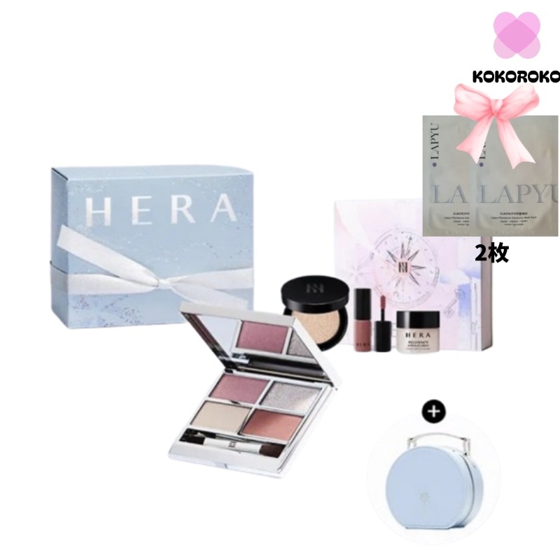 [GIFT/NEW] ホリデイクアッドアイカラーシャドー（+ホリデー3点キットプレゼント）+ラピュマスクパック2枚/韓国メイク/韓国コスメ/韓国化粧品/韓国人気化粧品/保湿