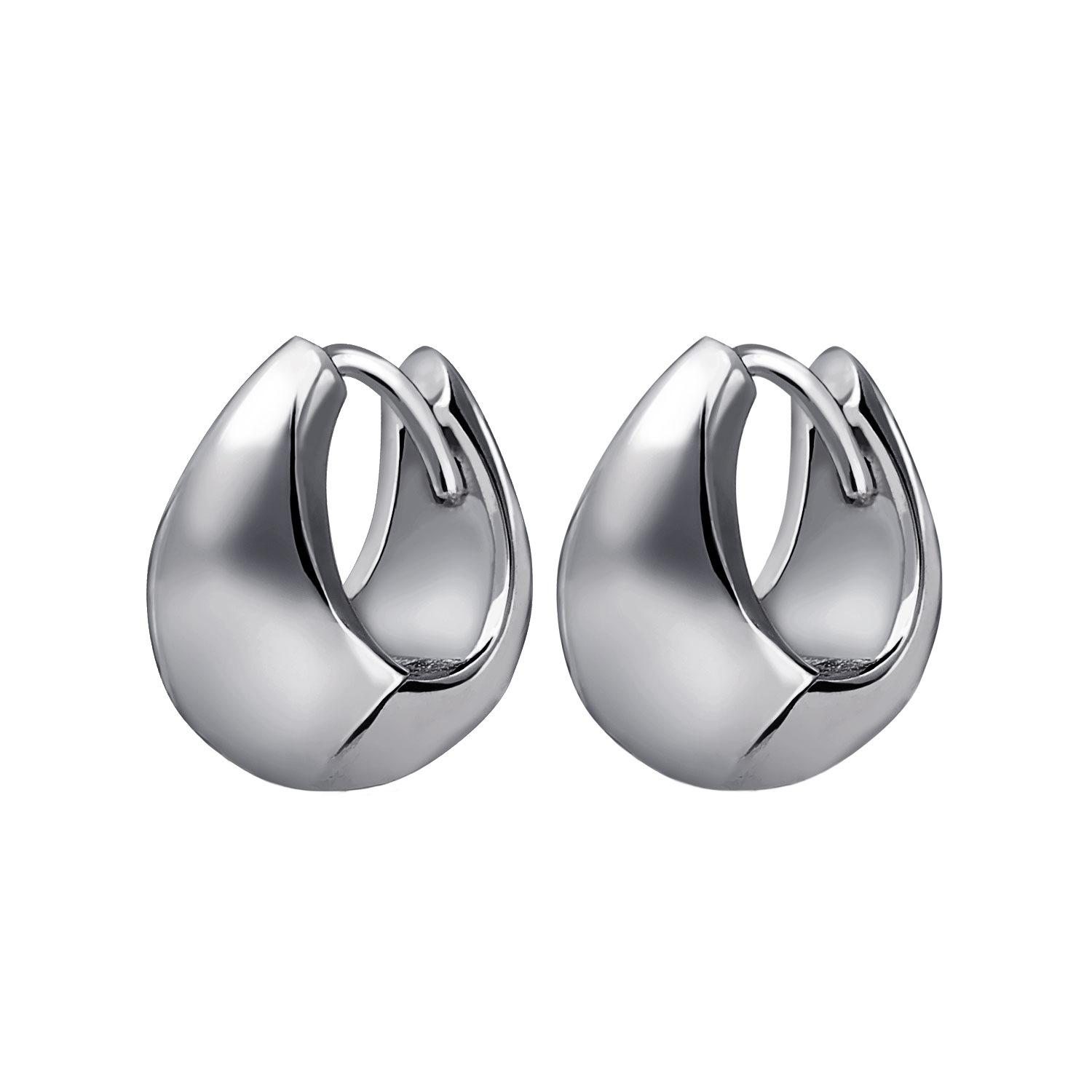 ピアス メンズ ハーフ フープ ユニセックス レディース シルバー925 シルバーピアス アクセサリー