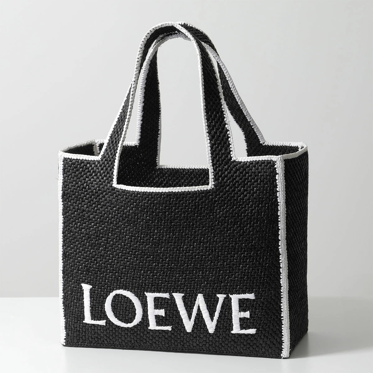 LOEWE ロエベ かごバッグ FONT TOTE LARGE フォント トート ラージ A685B60X01 レディース トートバッグ カゴバッグ 鞄 1100/NEGRO/BLACK