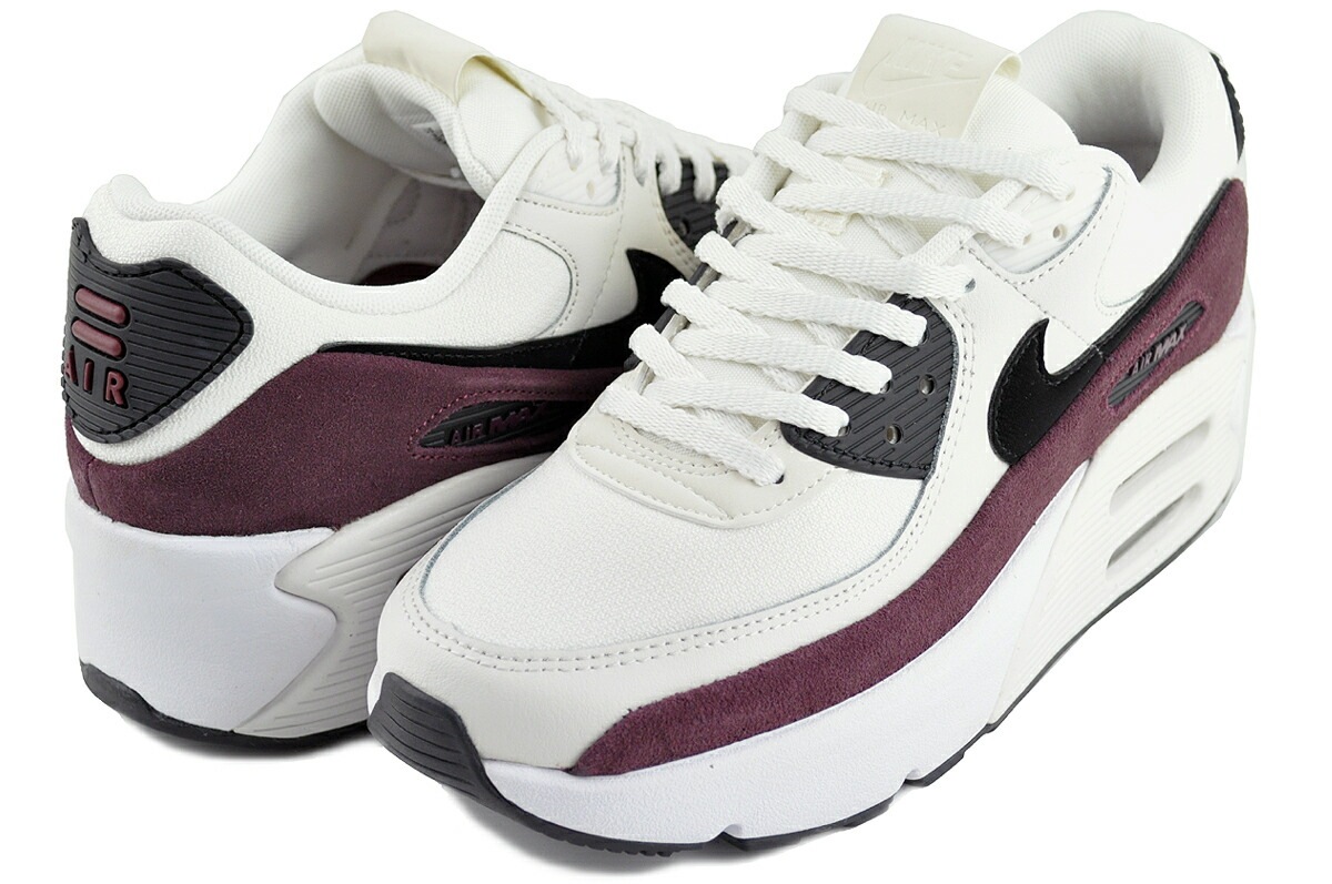 エアマックス 90 エレベイト ウィメンズ 厚底 セイル ブラック ナイトマルーン fd4328-107