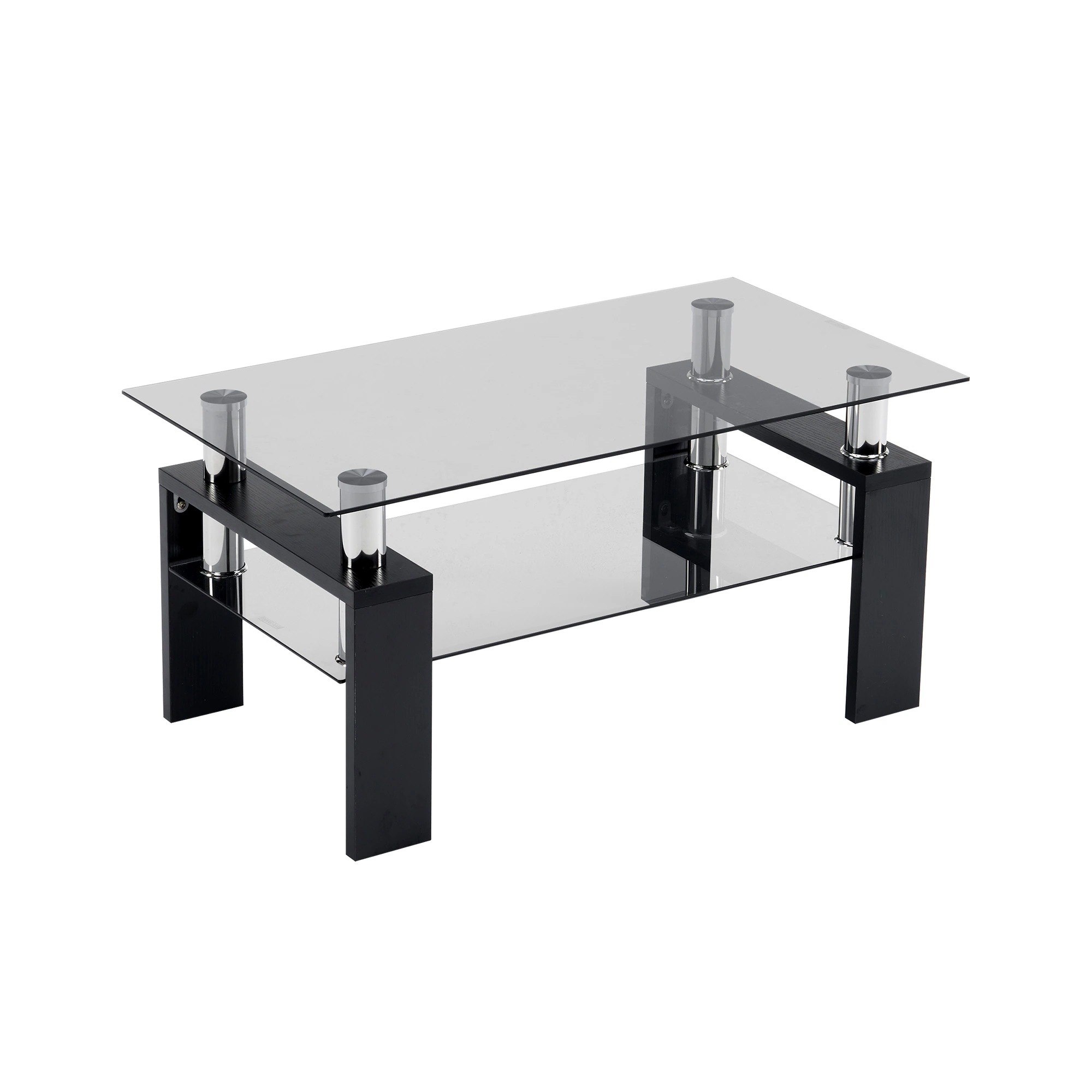 171【グレー天板+ブラック脚】 ガラステーブル　センターテーブル　リビングテーブル　 ローテーブル モダン シンプル ガラス 北欧