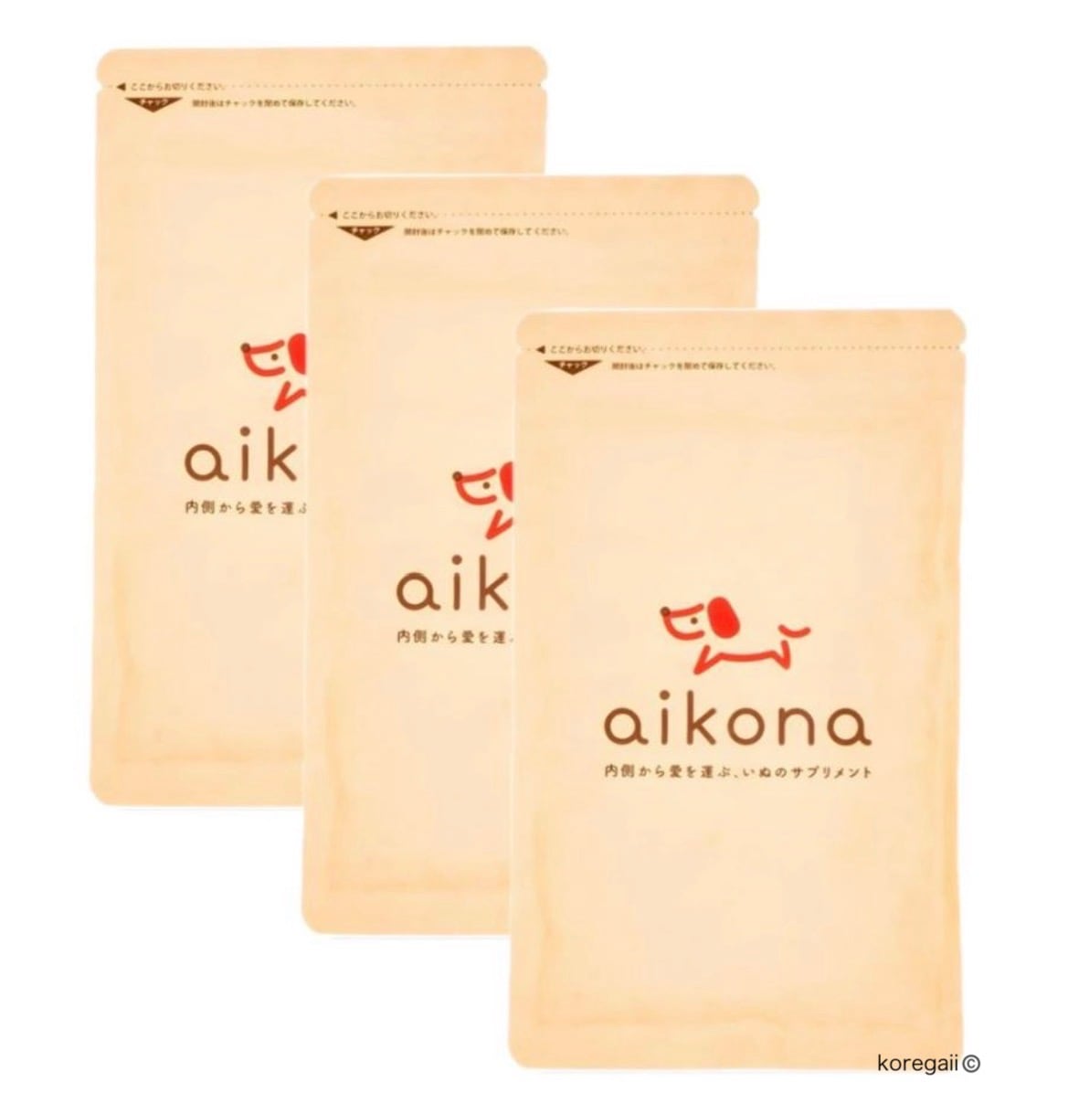 aikona あいこな HUGME 60g 3袋 アイコナ 犬用 サプリメント