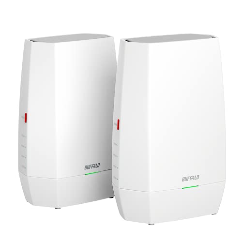 バッファロー WiFi ルーター 無線 LAN Wi-Fi 6 11ax / 11ac AX3000 2401+573Mbps メッシュWi-Fi ペアリング済み2台
