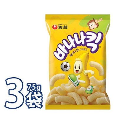 (09506)【農心】バナナキック 75g X 3個 韓国食品 お菓...のサムネイル