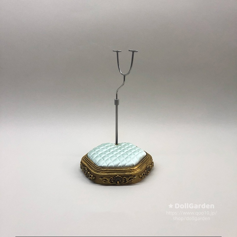 BJD ドール用スタンド レトロゴールド+ブルー 1/6 YOSD 1/4 MSD 1/3 SD ブライス kumako Popovy Siste体 1/12 オビツサイズ人形用