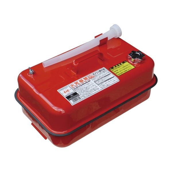 （まとめ）土井金属 ガソリン携行缶 10L GC-10 1個[x3セット]