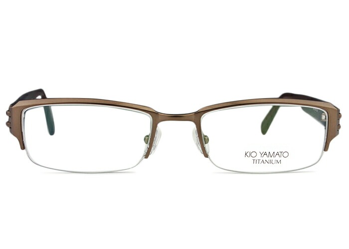 キオヤマト KIO YAMATO kt-297a c.36 マットブラウン メガネ めがね 眼鏡 鼻パッド メンズ 5219