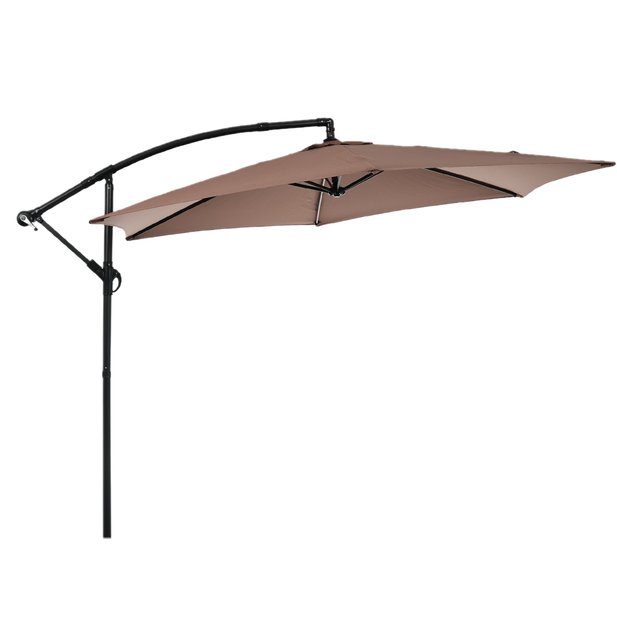 【国内発送Ｍ】1871【ブラウン】パラソル単体 直径300cm 30+UPF紫外線対策 角度調整 パラソルセット ベース パラソル ガーデンパラソル