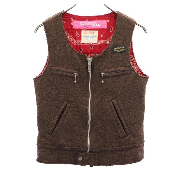 ジュンヤワタナベ コムデギャルソン マン 日本製 ニットベスト S ブラウン JUNYA WATANABE COMME des GARCONS MAN AVIAKIT メンズ 22,018円