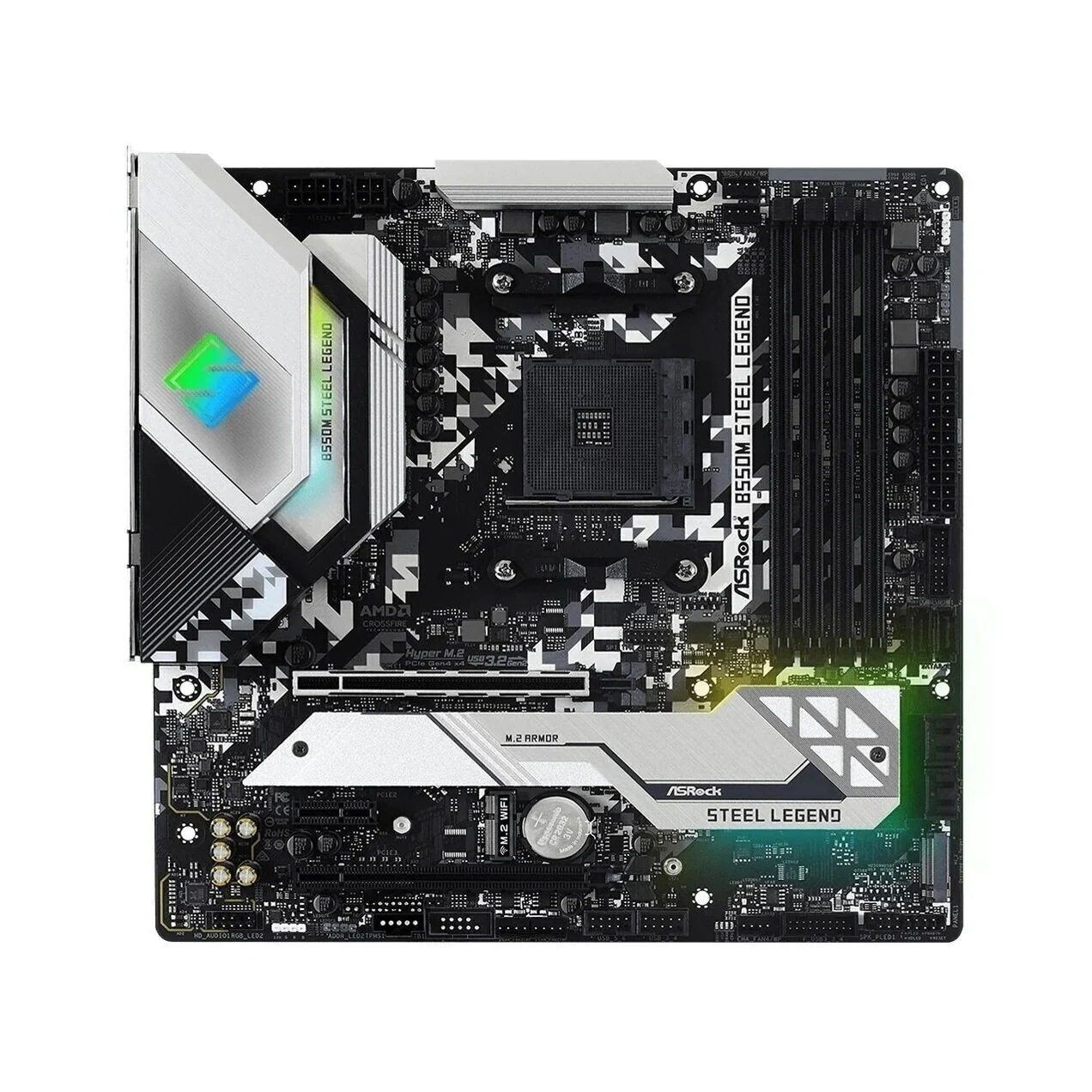 B550M Steel Legend マザーボード MicroATX
