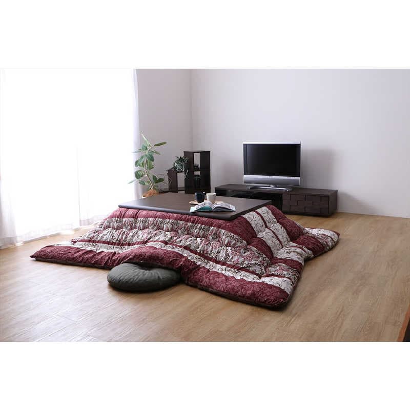 イケヒコ　こたつ掛布団ヴィオラ エンジ 205×245 [対応天板サイズ:約80×120cm/長方形]