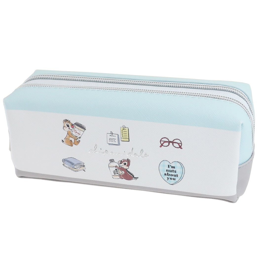 Qoo10] ディズニー チップ＆デール 筆箱 ツインファスナー : 文具
