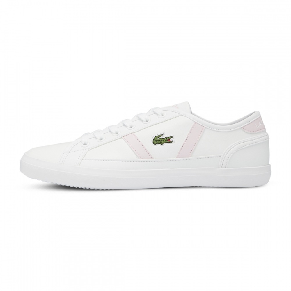 LACOSTEサイドラインTRI 0722 1 CFA WHT LT PNK 743CFA0013-1Y9