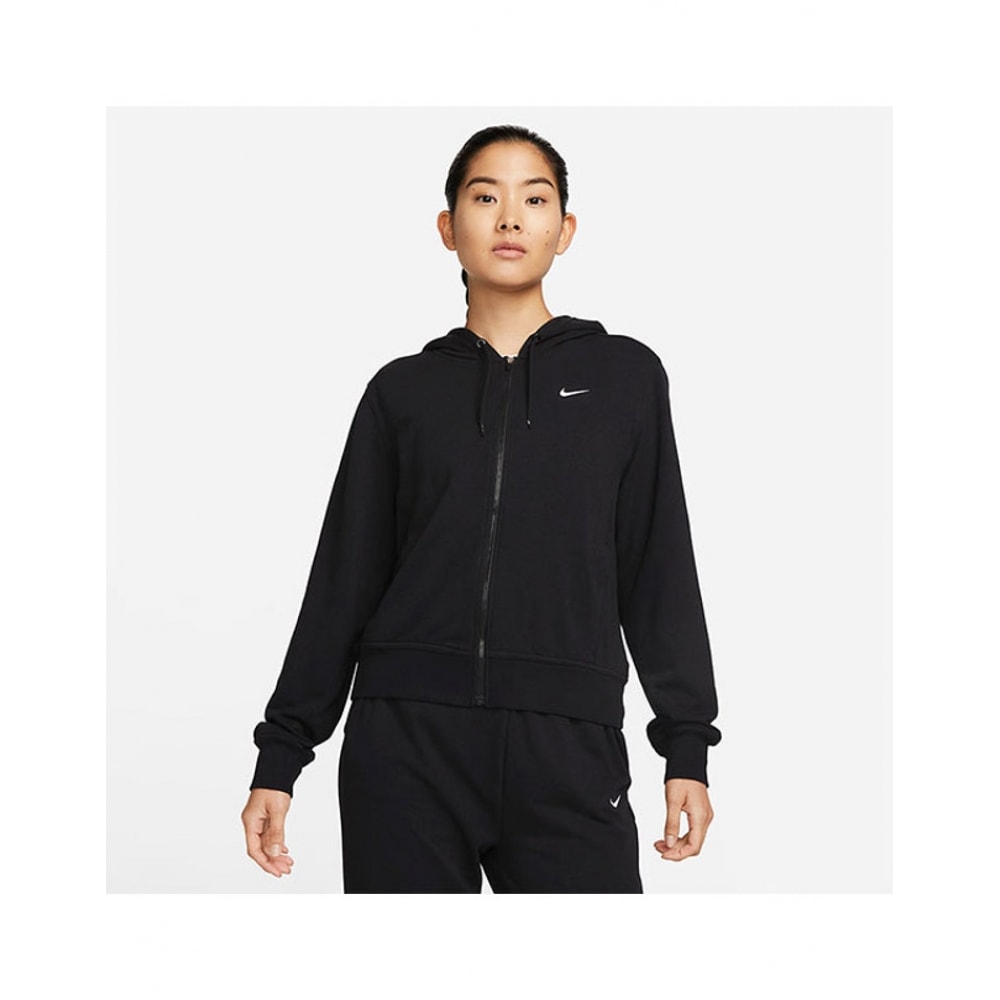 国内店ナイキフード付きジップアップ女性用ドライフィットワンフルジップフレンチテリーパーカー FB5199-010 S2508