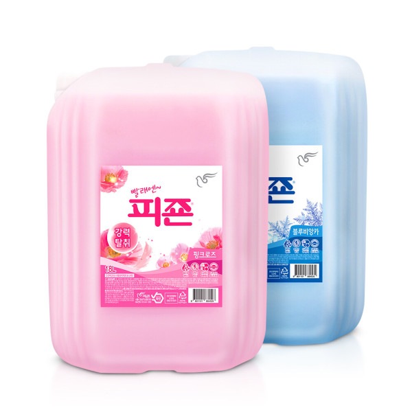 業務用 大容量 柔軟剤 筒18L (ピンク/ブルー択1)