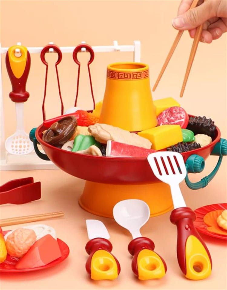 早い者勝ち風セット子供用おもちゃ男性用女の子3-4-5歳ミニキッチン鍋用おもちゃ模擬玩具ままごと誕生日プレゼント知育おもちゃ バーベキューセット模擬調理器具親子交流玩具