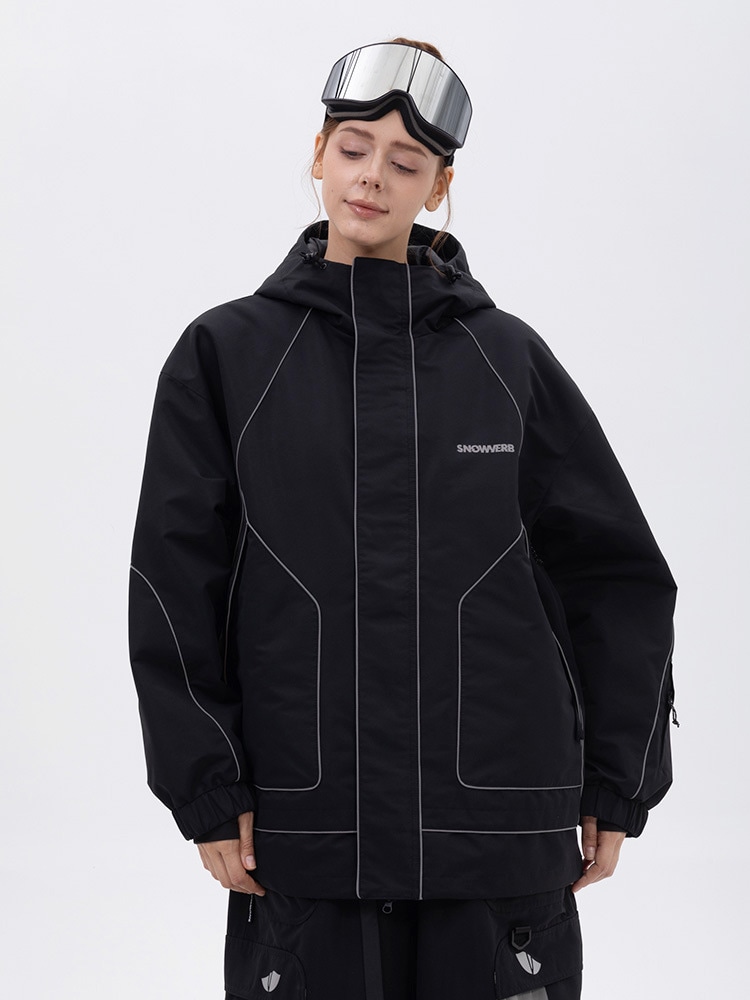 スノボウェア 4色 2025 2026 耐水圧15000mm ジャケット 3Lアウター ブラウン黒青 おしゃれ 韓国風 スノーボードウェア スノーウェア スキーウェア メンズ レディース ユニセックス