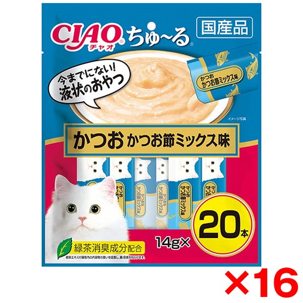 16個セット Cちゅーる 20本かつお かつお節ミックス味