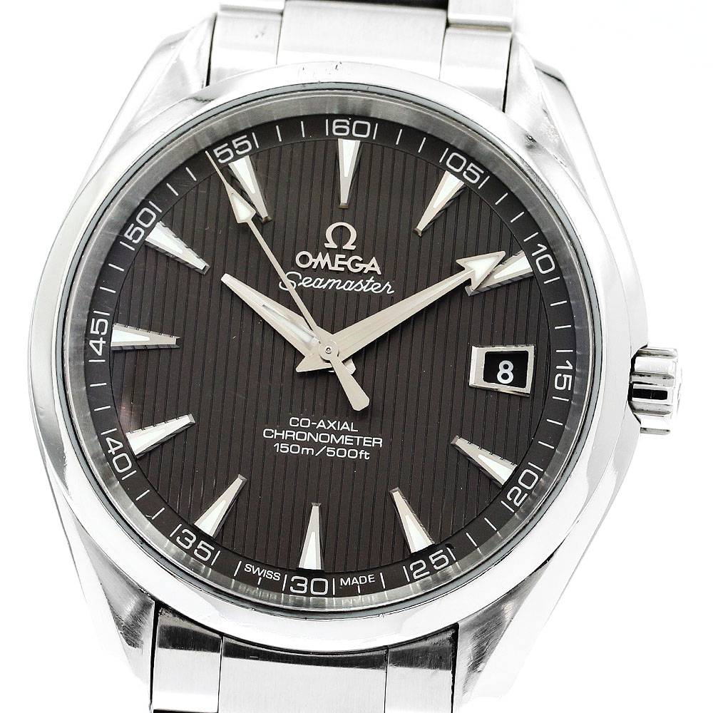 オメガ OMEGA 231.10.42.21.06.001 シーマスター アクアテラ 150M デイト 自動巻き メンズ 保証書付き_901247【中古】