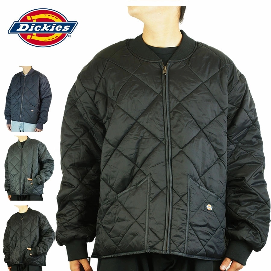 DICKIES ディッキーズメンズ ジャケットQUILTING JACKET キルティングジャケットBLACK(ブラック) GREY(グレー) NAVY(ネイビー)b