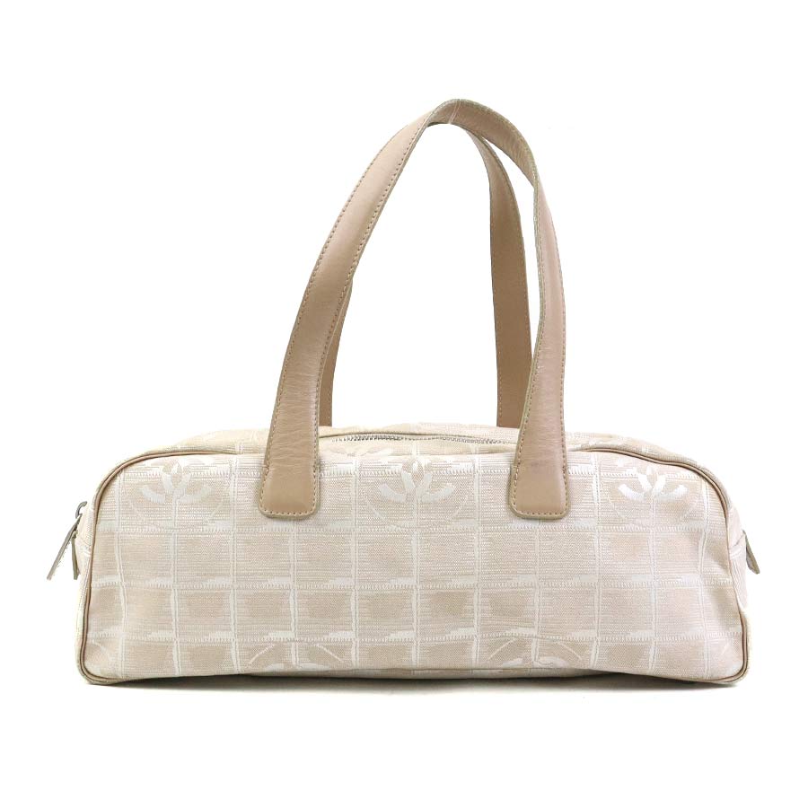 シャネル CHANEL ハンドバッグ ニュートラベルライン ナイロンキャンバス/レザー ベージュ レディース h31333a