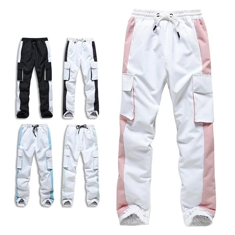 スノーボードウェア パンツ 単品 メンズ レディース カーゴパンツ スノーウェア スキーウェア 雪遊び 防寒着 スノボ ボトムス ウェストゴム