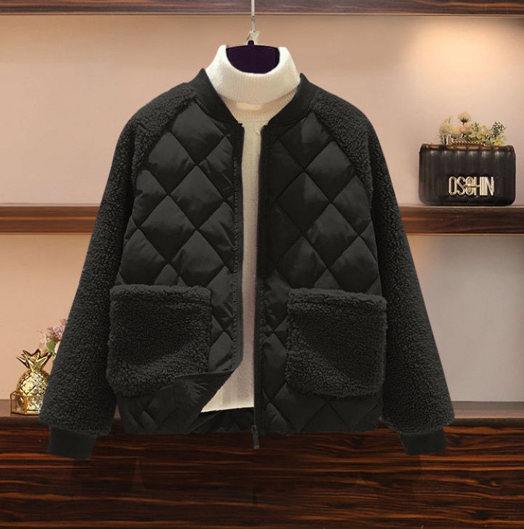 【楽で暖かく!】 カジュアル ジッパー スタンドネック 長袖 中綿コート レディース 秋 冬 秋コーデ