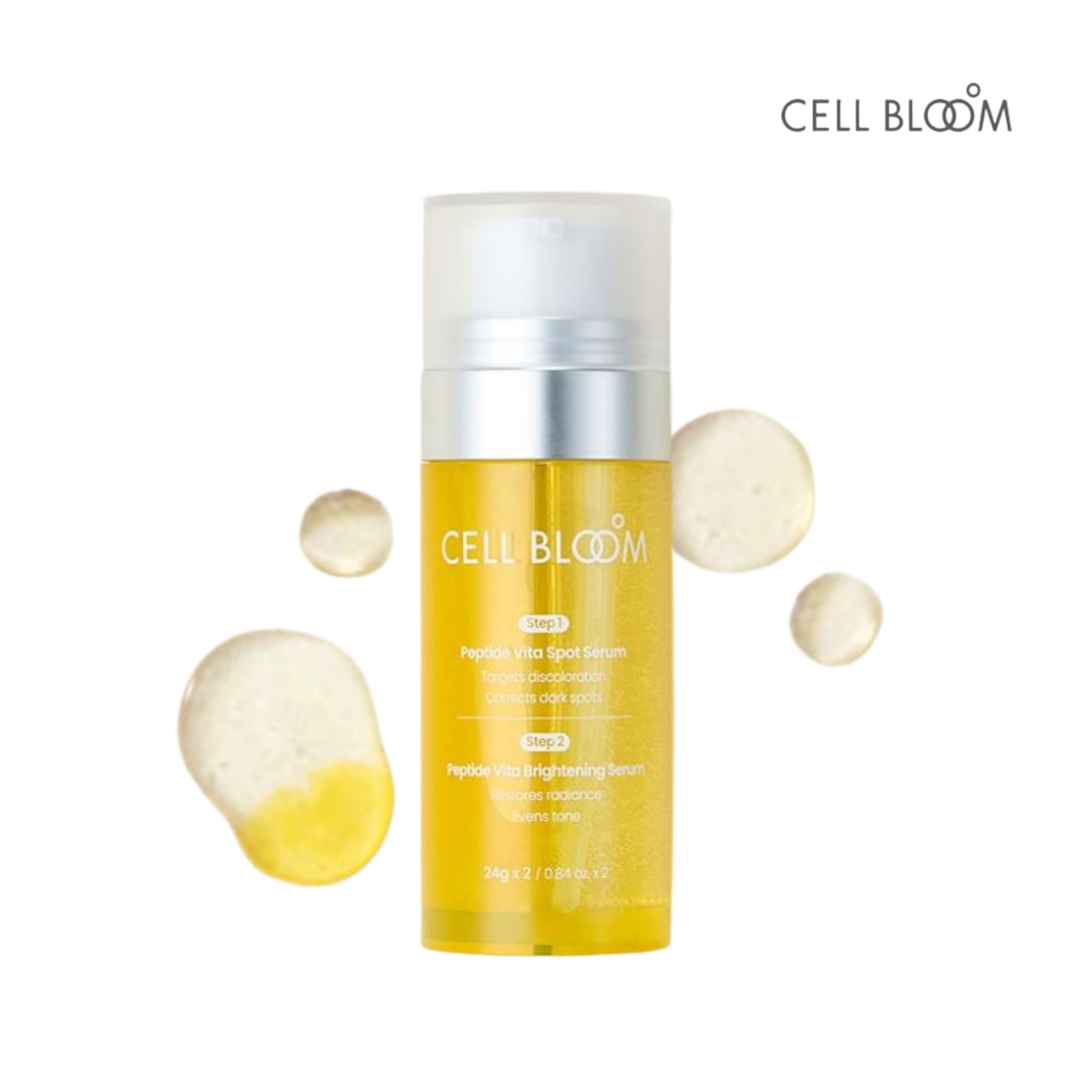 [韓国ビューティーHottem] ツーステップ レイヤリング しみアンプル ビタミンC ビタ デュアル セラム 48g/韓国スキンケア