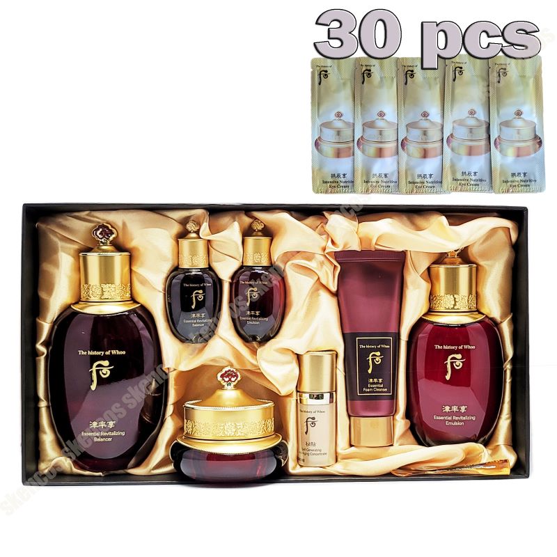 ザヒストリーオブフ 津率享(ジンユルヒャン)3種企画セット/진율향3종デラックスサンプル+拱辰享 陰陽(インヤン) アイクリーム30ml(30EA)/新型