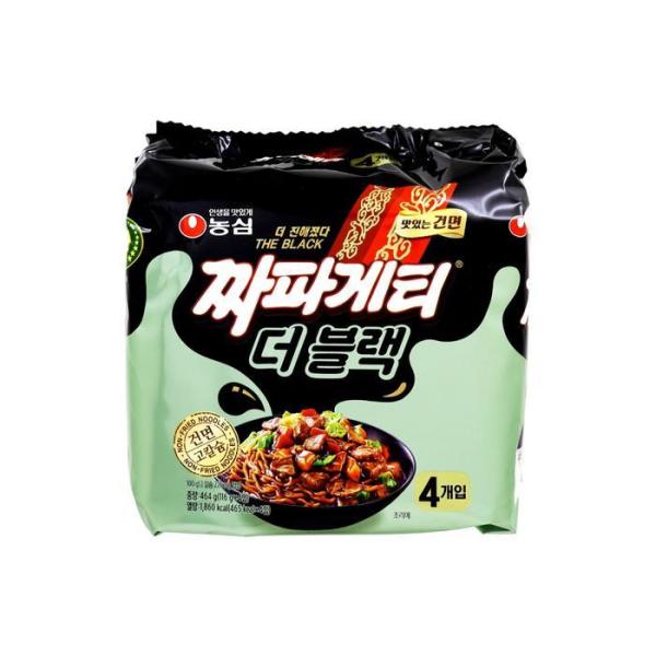 農心 チャパゲティ ザ·ブラック 116g 4個入り/6パック袋 ラーメン