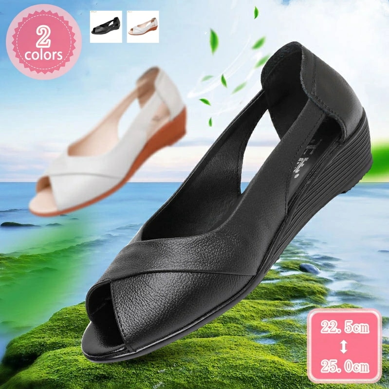 500円OFFクーポン サンダル パンプス レディース オープントゥ 美脚 4CMヒール 厚底 大きいサイズ 歩きやすい ウェッジソール ウェッジヒール 走れる 疲れない 履きやすい 痛くない コンフ 7,438円