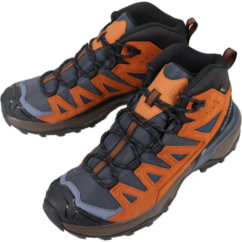 正規品 ハイキングシューズ X ULTRA 360 LEATHER MID GORE-TEX ブルーナイト/キャラメルカフェ/グリザイユ 475707