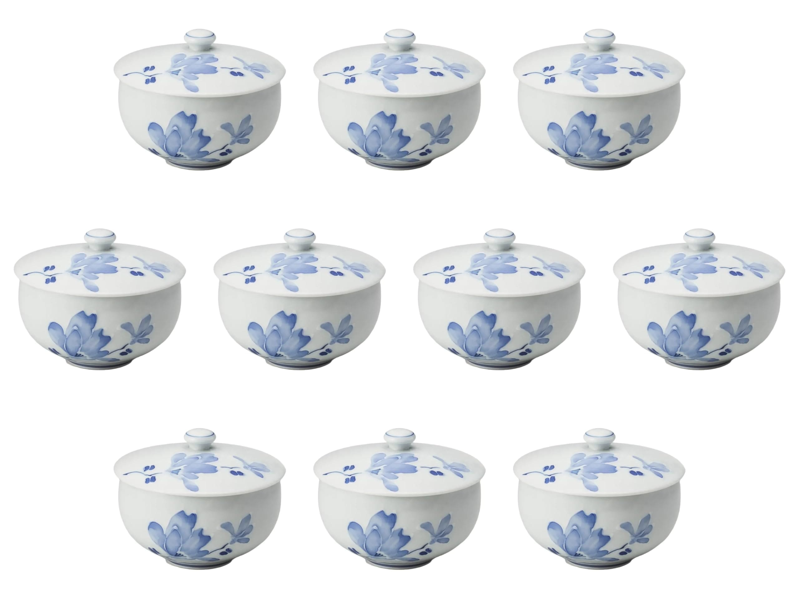 10個セット 辻が花 蓋付汲出 [ 10×7.5(170) ] 蓋付煎茶（有田焼） 有田焼 セトモノホンポ(Setomonohonpo)
