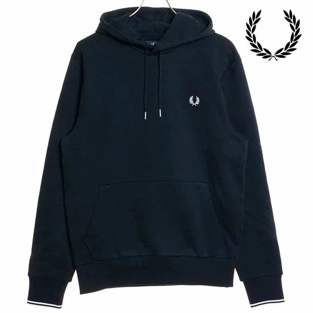 メンズ ティップド フーデッドスウェットシャツ [M2643-248]トップス プルオーバー パーカー NAVY