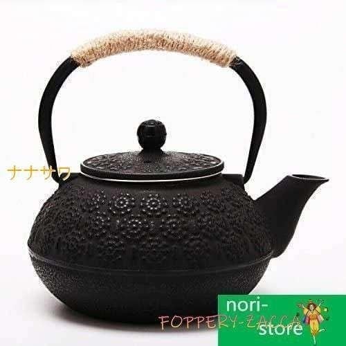 【急速出荷!】一番安い 鉄瓶南部鉄器桜柄さくら伝統工芸品急須茶こし付き鉄分補給ホーローなしガス電気コンロ炭火ih調理器直火対応800ml