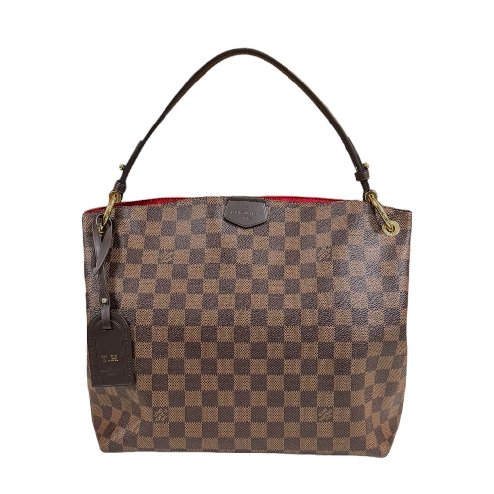 ルイヴィトン グレースフルPM ダミエ ショルダーバッグ ダミエキャンバス N44044 ブラウン LOUIS VUITTON 中古 美品