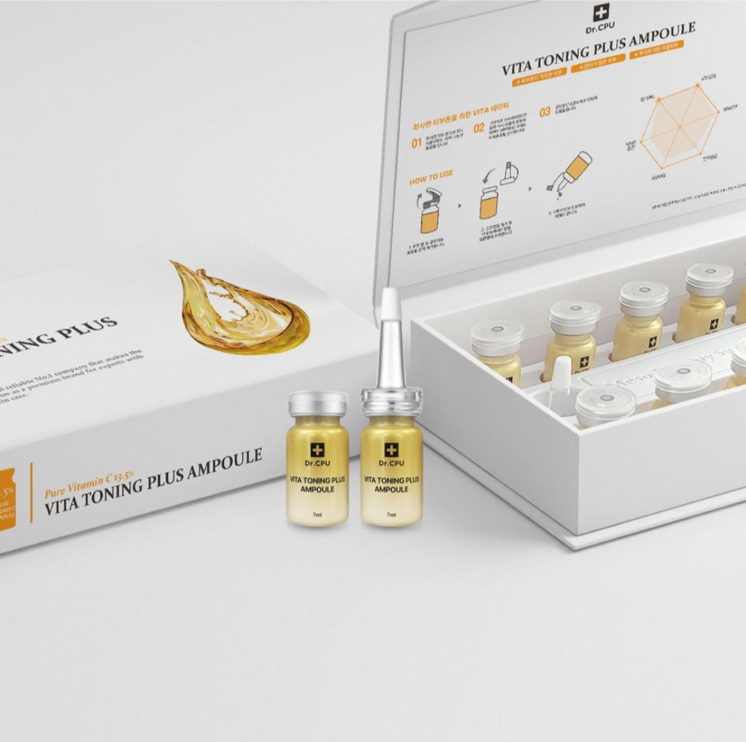 (2026年12月10日まで)VITA TONING PLUS AMPOULE 7ml X 10ea, くすんだ肌, いきいきした肌, 水分補給, ブライトニング