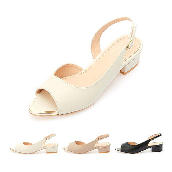 マッツ 女性 オープントゥ フラット サンダル 3cm LCWW39M326