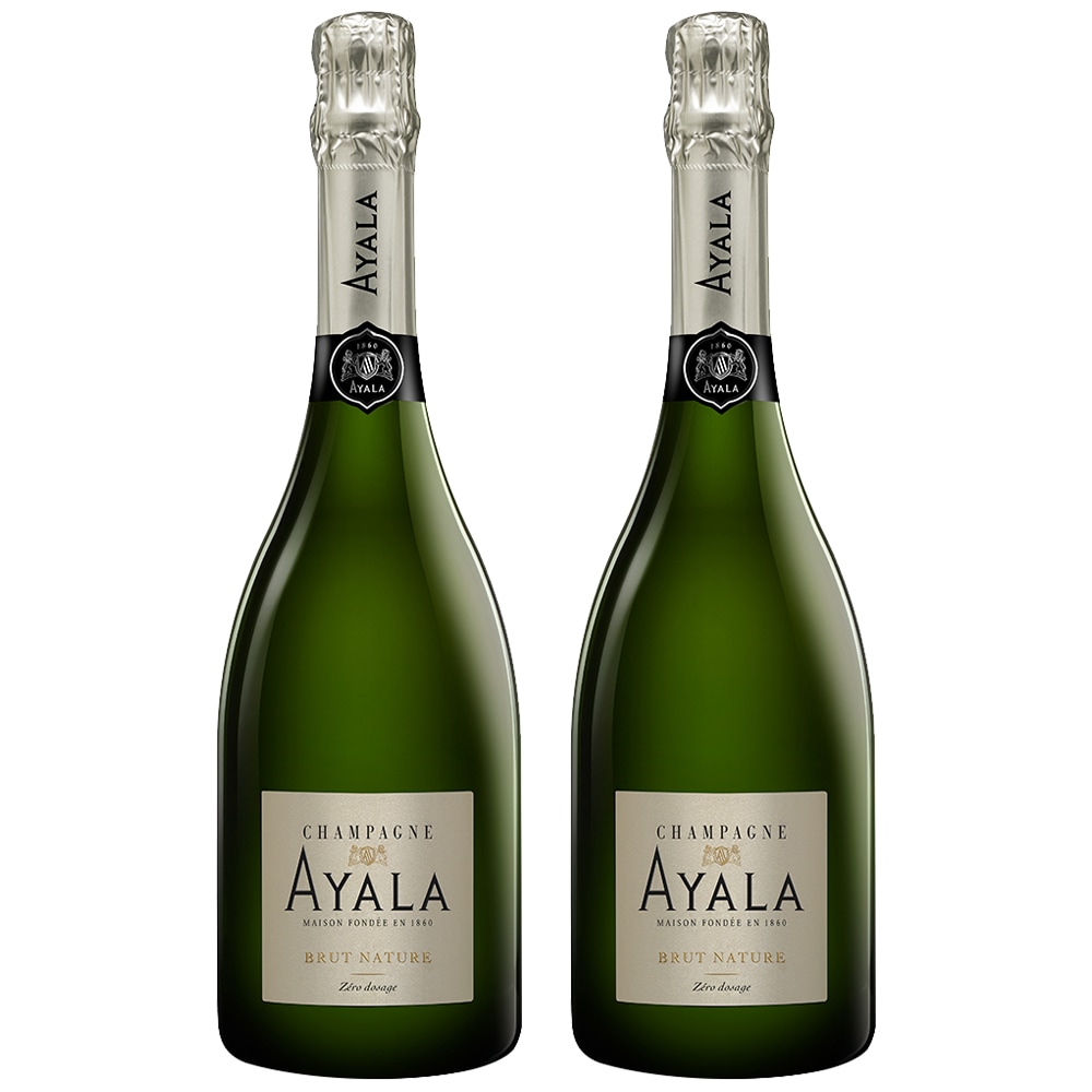 正規品 アヤラ ブリュット ナチュール 2本セット 750ml / フランス シャンパーニュ 箱なし Ayala Brut Nature