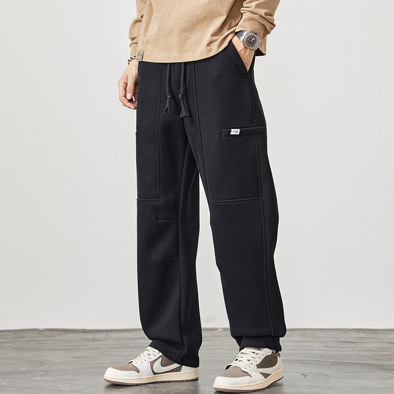 秋冬 コーデ メンズ 服 シンプル ファッション オシャレ 大人 かっこいい 大きいサイズ ストリート 紳士服 ヘビー カジュアル パンツ ストレート カーゴ パンツ スポーツ